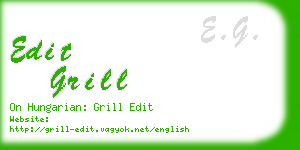 edit grill business card